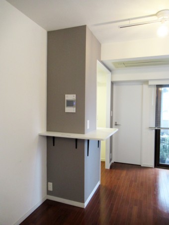 サイズアップして広々としたキッチンに　港区I様邸